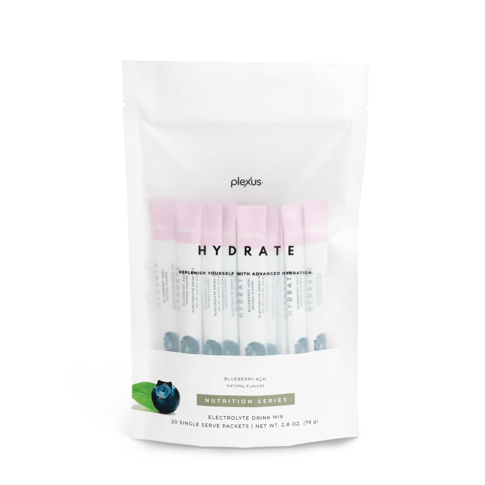 Plexus Hydrate Blueberry Acai Powder, Pack of 20