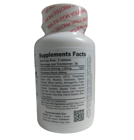 Organic Farms Vitamins Limbic Support 60 Tablets