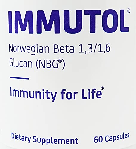 Immutol Norwegian Beta-1,3/1,6-Glucan (NBG) Capsules, 60 Count