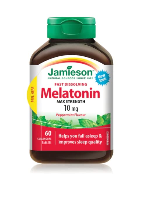 Jamieson Laboratories Melatonin 10 mg Fast Dissolving Tablets, 60 Tablets