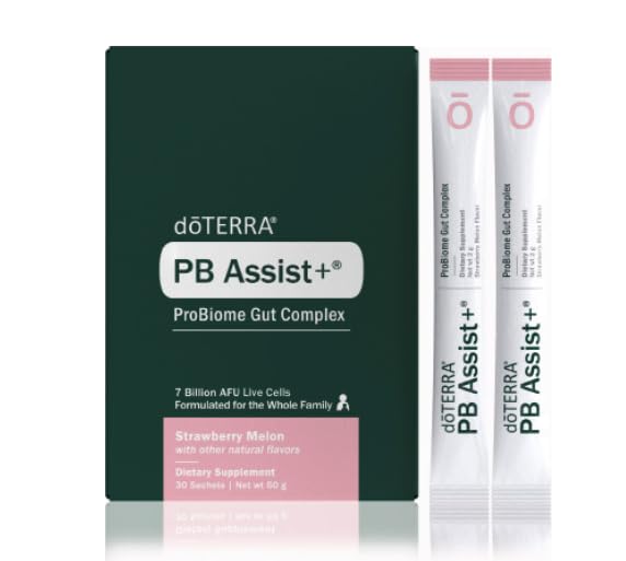 doTERRA PB Assist+ ProBiome Gut Complex Strawberry Melon Powder 30 Sachets