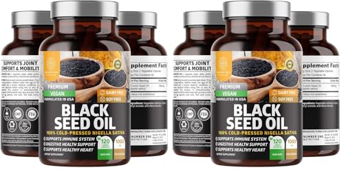Number One Nutrition N1N Premium Black Seed Oil Capsules, 240 Count