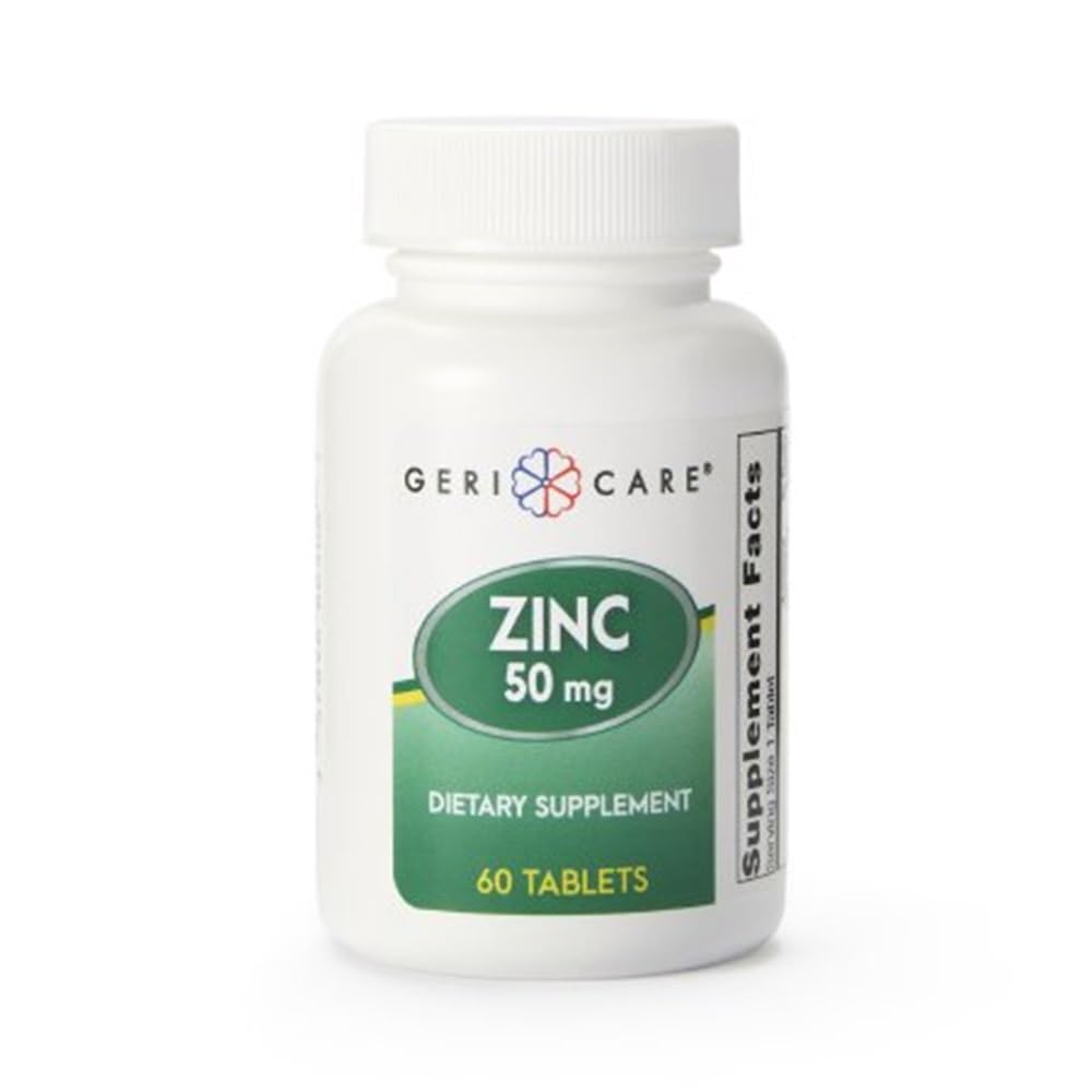 GeriCare Zinc Sulfate 50 mg Tablet 60 Count