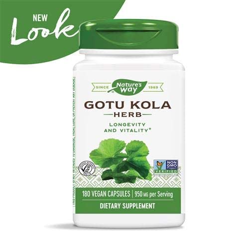 Nature's Way Gotu Kola Herb Capsules, 180 Count