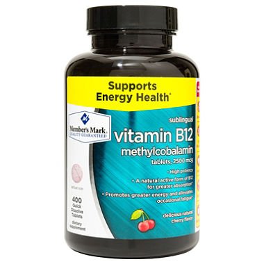 Member's Mark Vitamin B12 5000mcg Tablet, 1800 Tablets