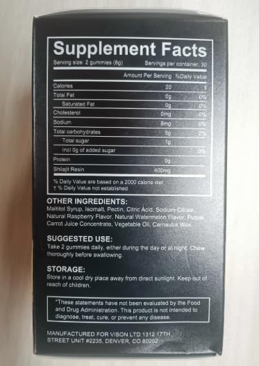 Buy Reliable LLC Shilajit Gummies 60 Count