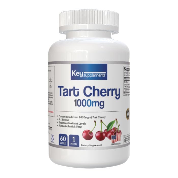 Keysupplement Tart Cherry 1000mg Capsule, 1 Count
