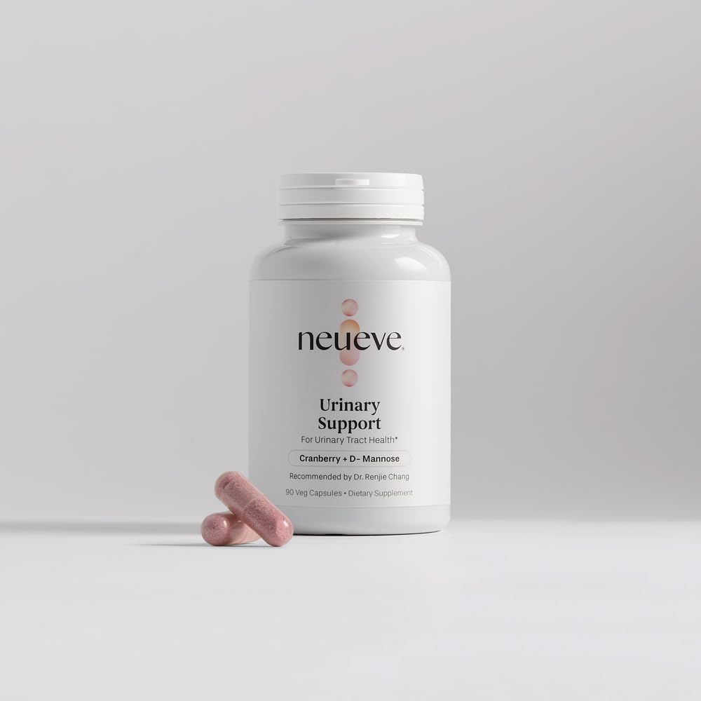 NeuEve Urinary Support Cranberry and D Mannose Supplements for Urinary Health Defense, 90 Vegan Capsules