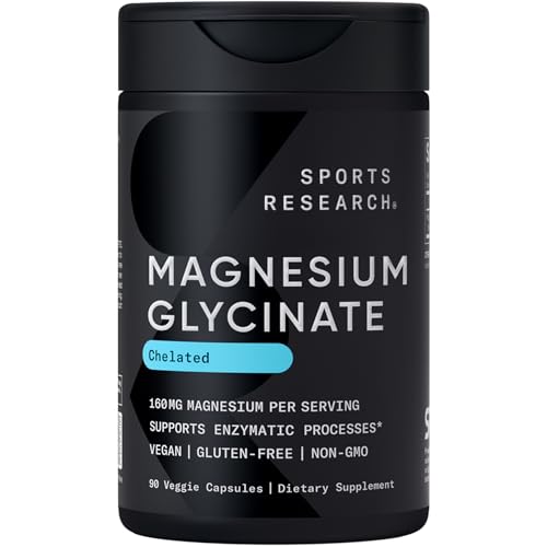 Sports Research De-Stress & Sleep Bundle Magnesium Glycinate & Ashwagandha, 210 Capsules