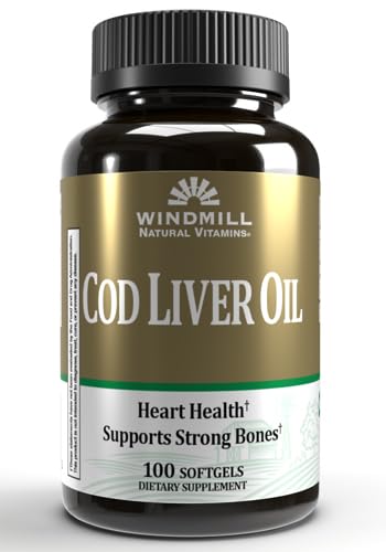 Windmill Cod Liver Oil Softgels 100 Count