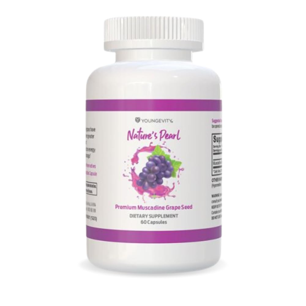 Youngevity Premium Muscadine Grape Seed 650 mg Capsules 60 Count