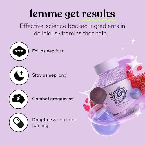 Lemme Sleep & Glow Bundle Sleep Gummies & Glow Hair Gummies, 60 Count
