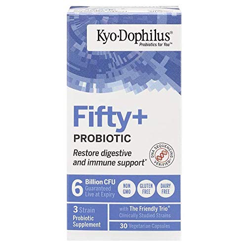 Kyo-Dophilus Fifty+ Probiotic Capsule, 30 Count