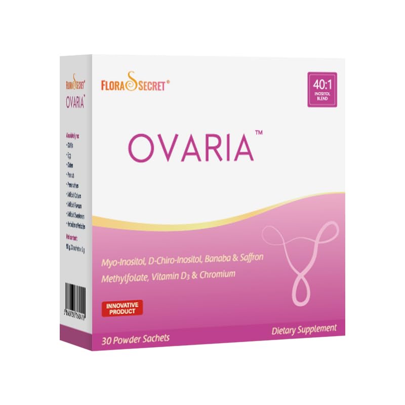 Generic Flora Secret Ovaria Women's Dietary Supplement with Myo-Inositol, Vitamin D3 Powder Sachets 30