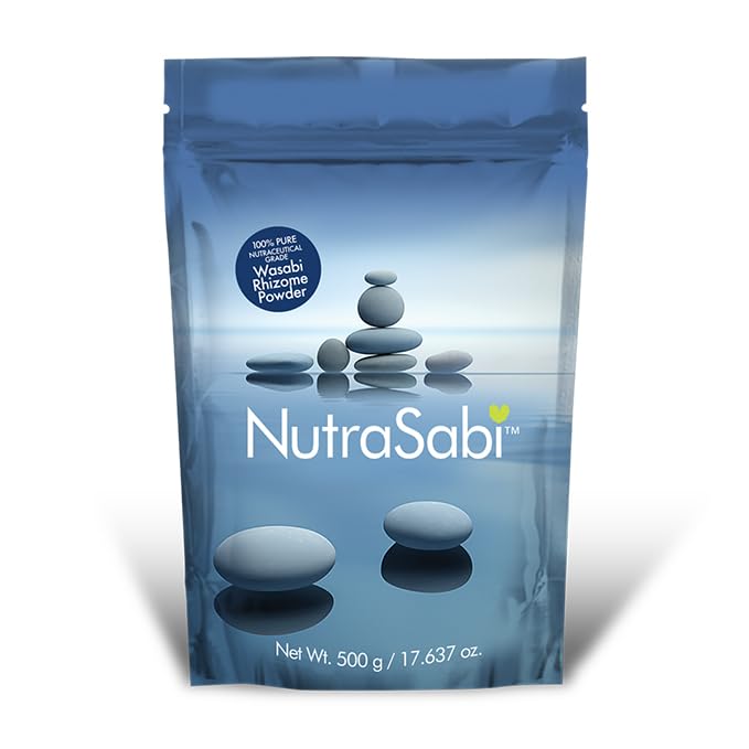 NutraSabi Nutraceutical-Grade Pure Wasabi Rhizome Powder, 18 oz
