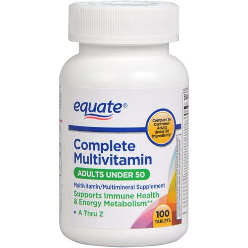 Equate Complete Multivitamin Multimineral Tablet, 100 Tablets