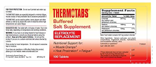 Thermotabs Buffered Salt Supplement Tablet, 100 Tablets