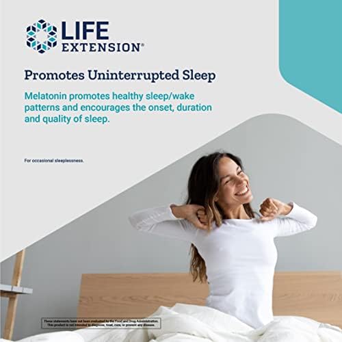 Life Extension Melatonin IR/XR 1.5 mg Capsules, 120 Count