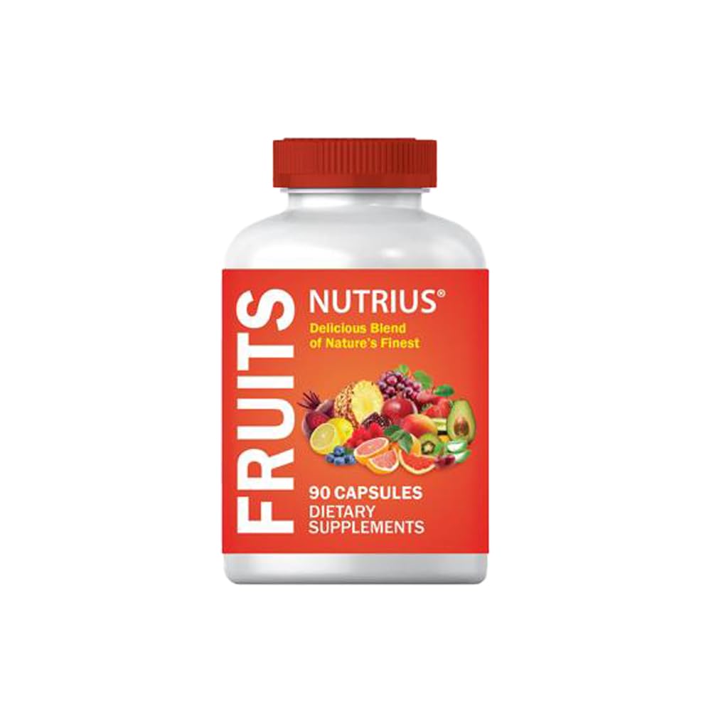 Nutrius Fruits Delicious Blend of Nature's Finest Capsules 60 Count