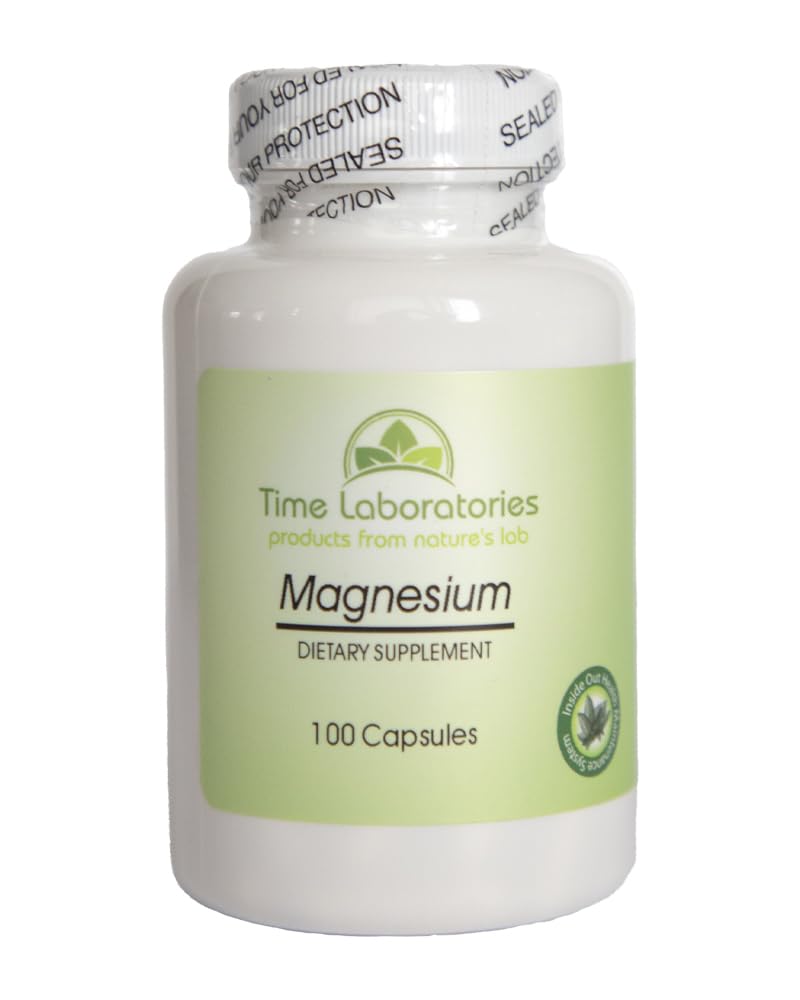 Time Laboratories Magnesium 100 mg Capsules, 1 Count