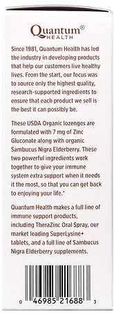 Quantum TheraZinc Zinc Lozenges, 25 Count