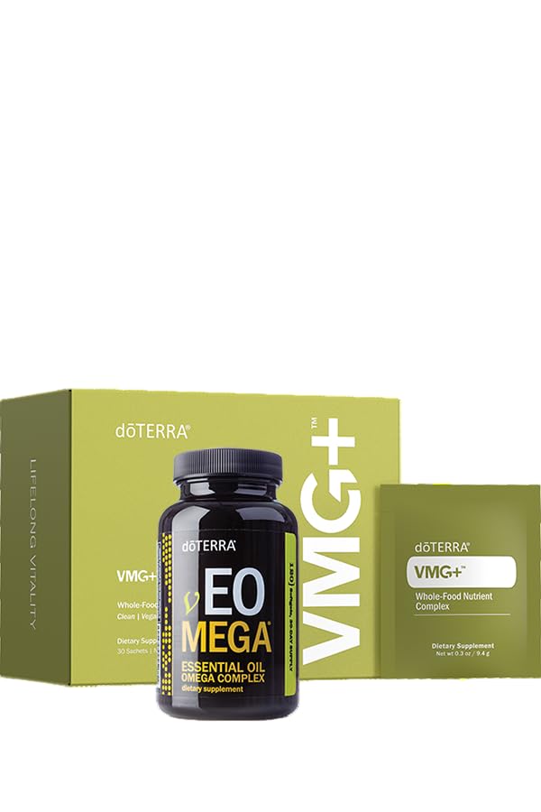 doTERRA VMG+ and vEO Mega (Vegan) Softgels, 2 Count