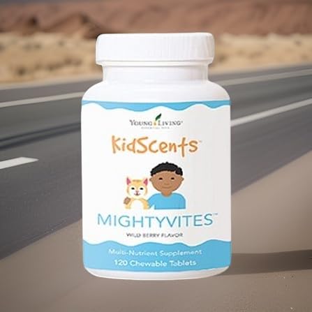 Young Living KidScents MightyVites Children's Multivitamins Chewables, 120 Count
