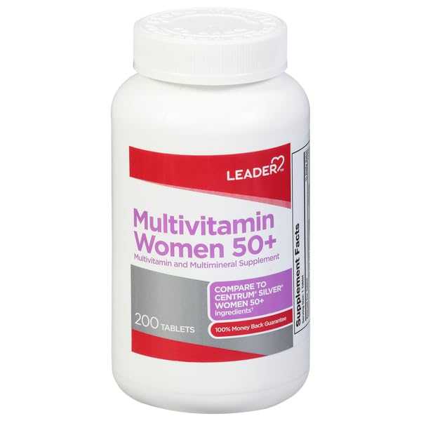 Leader Women's 50+ Multivitamin Tablet 200 Count