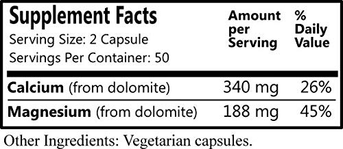 Daily Manufacturing Dolomite Capsules 100