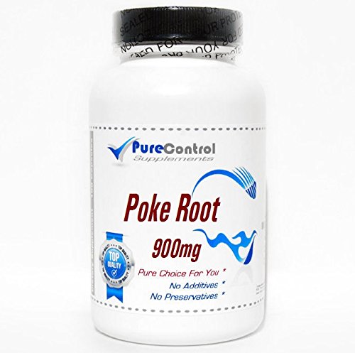 PureControl Supplements Poke Root 900mg Capsules, 1 Count