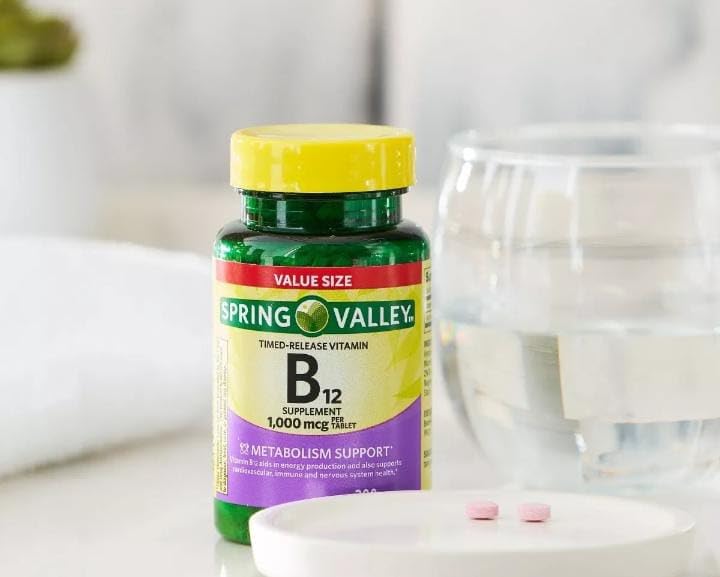 Spring Valley Vitamin B12 Extended Release Tablet, 1,000 mcg, 300 Tablets