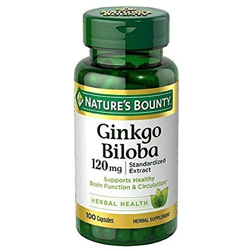 Nature's Bounty Ginkgo Biloba 120mg Capsules, 200 Capsules