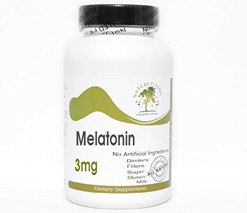 Naturetition Supplements Melatonin 3mg 100 Capsules