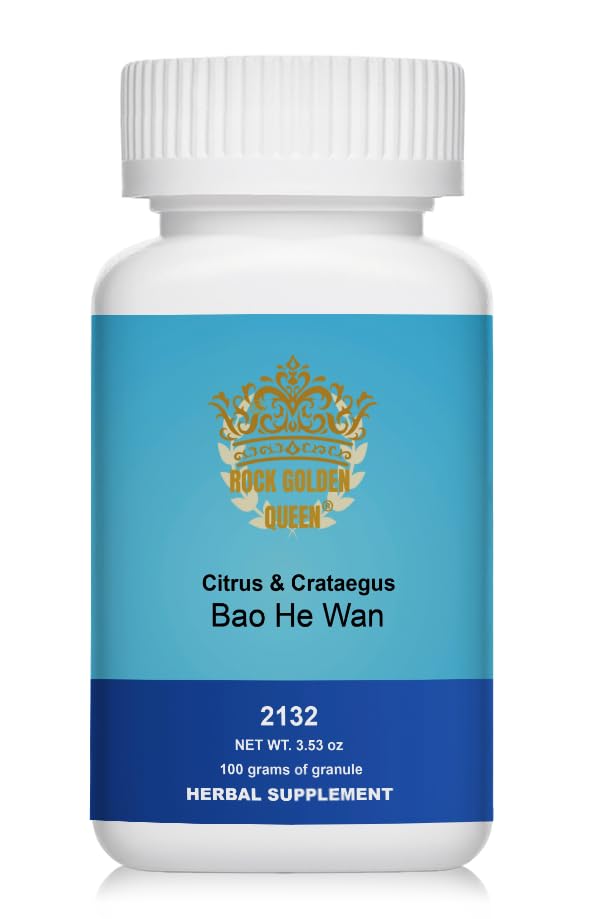 Rock Golden Queen Bao He Wan Citrus & Crataegus Decoction Granule Powder, 3.53 Ounce