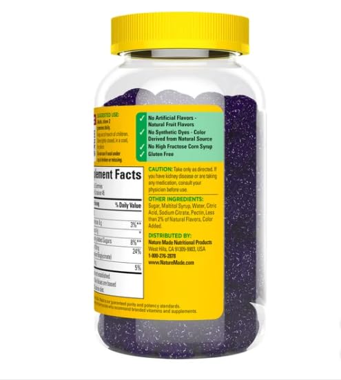 Nature Made High Absorption Magnesium Glycinate Gummies, 90 Count