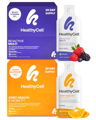 Healthycell Bioactive Multivitamin + Joint Health & Mobility Supplement for Men & Women Bundle Powder, 60