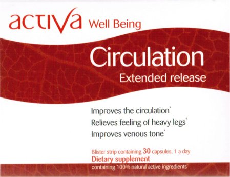 actiVa Labs Activa Well Being Circulation 8 Hour Extended Release Capsule 1