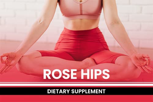 Pure Organic Ingredients Rose Hips Capsules 365 Count