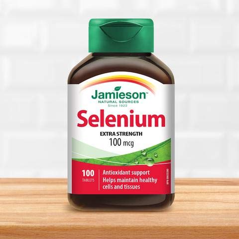 Jamieson Laboratories Selenium Yeast 100mcg Tablets, 1 Tablet