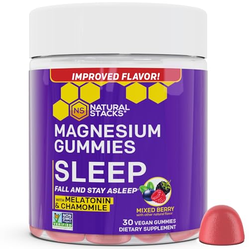 Natural Stacks Magtech Magnesium + Sleep Magnesium Citrate Gummies Bundle - 210 Pieces