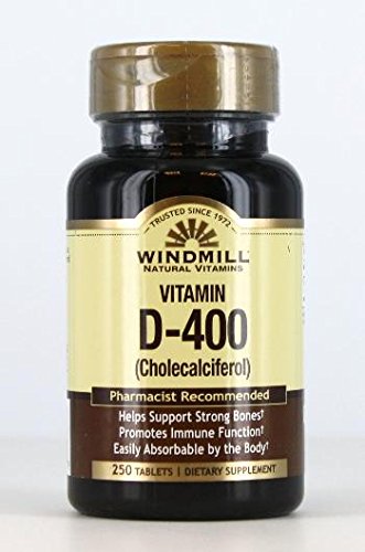 Windmill Health Products Vitamin D-400 Tablets 250