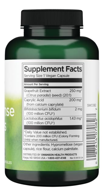 Swanson Yeast Defense Essentials 200 Million CFU 120 Capsules