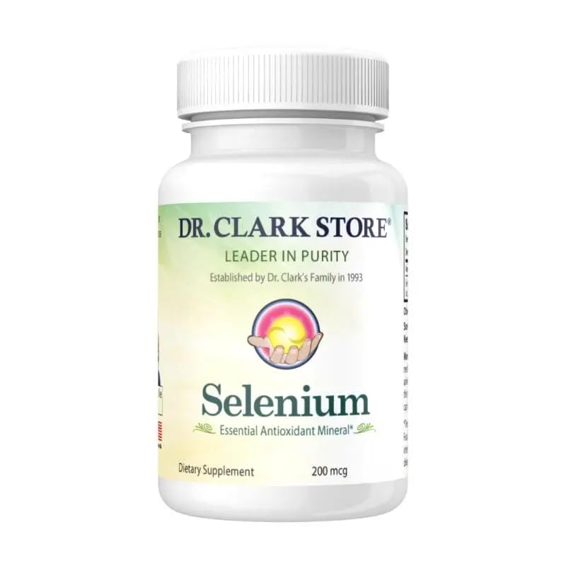 Dr Clark Store Selenium Supplement 200 Mcg Capsule 50 Count