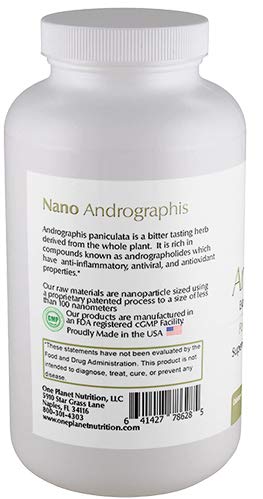 One Planet Nutrition Nano Andrographis 500 mg Veggie Capsules 1 Count