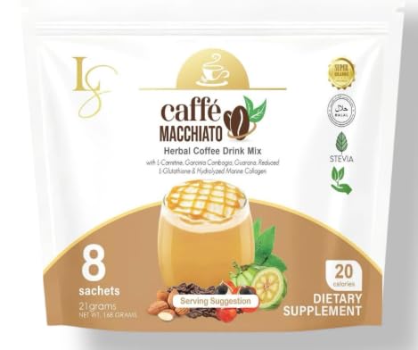 Generic Luxe Slim Cafe Macchiato with Hydrolyzed Collagen & Glutathione Powder 5.93 oz