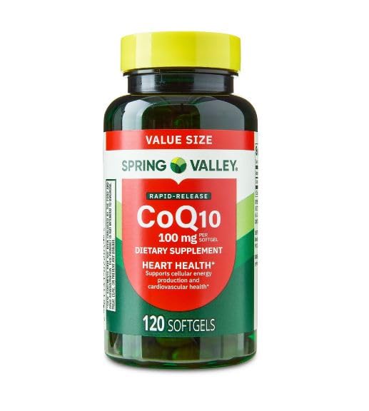 H4U CoQ10 Heart Health Dietary Supplement Softgels, 100 mg, 120 Count