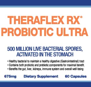 Theraflex RX Probiotic Ultra-Prebiotic/Probiotic Supplement Capsule 60 Count