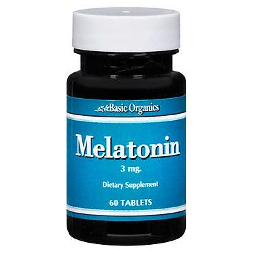 Basic Organics Melatonin 3 mg Tablets, 360 Tablets