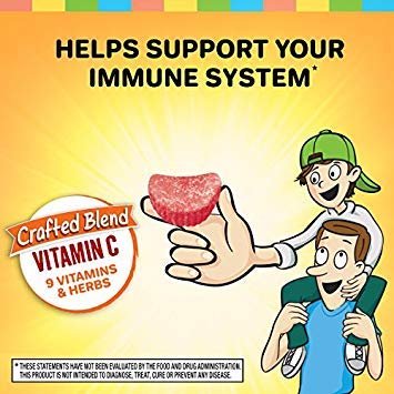 Airborne 500mg Vitamin C + Zinc Immune Support Gummies, 42 Gummies