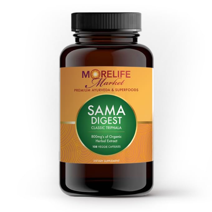 MoreLife Market Sama Digest Triphala Blend, 108 Veggie Capsules
